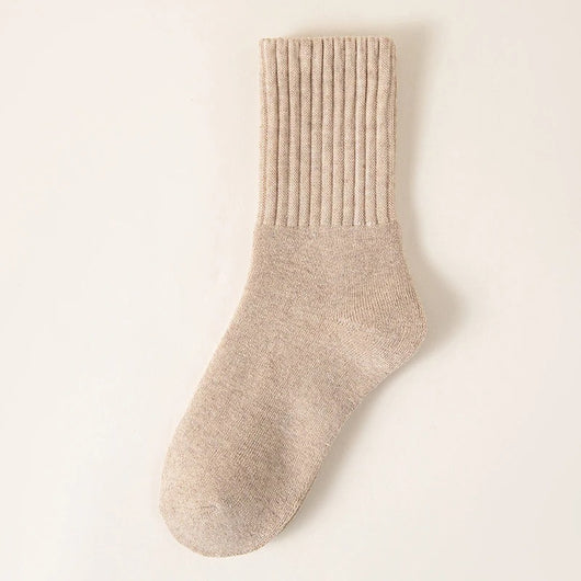 Cozy Winter Fleece-Lined Crew Socks (5-Pack)
