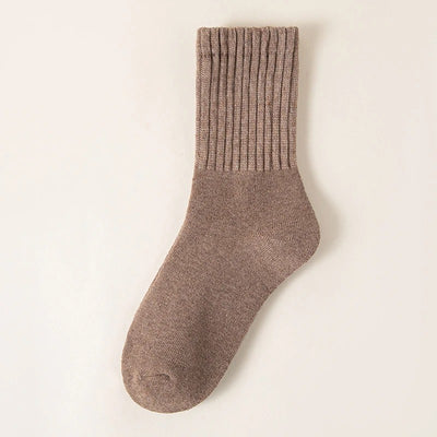 Cozy Winter Fleece-Lined Crew Socks (5-Pack)