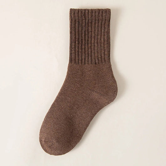 Cozy Winter Fleece-Lined Crew Socks (5-Pack)