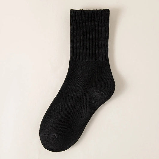 Cozy Winter Fleece-Lined Crew Socks (5-Pack)