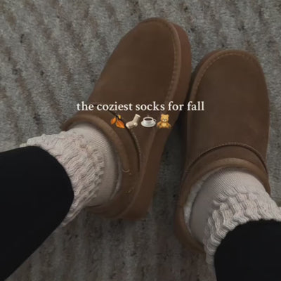 Cozy Winter Fleece-Lined Crew Socks (5-Pack)